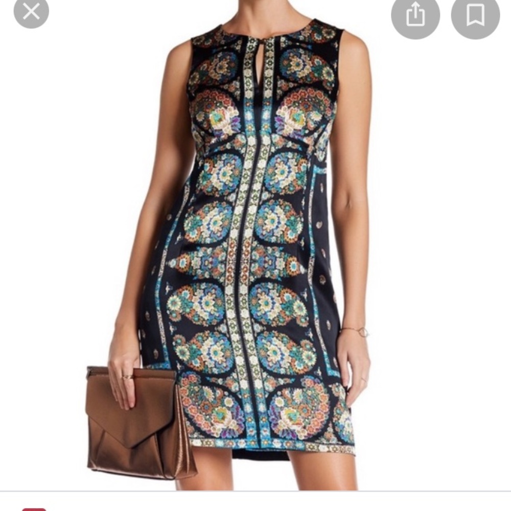 🍀🌸Nanette Leopore Black Floral dress🌸🍀